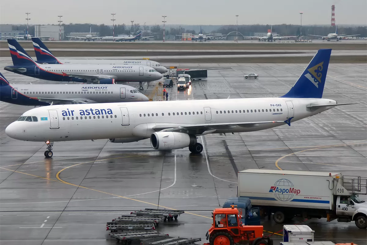 Flugzeug der Air Astana
