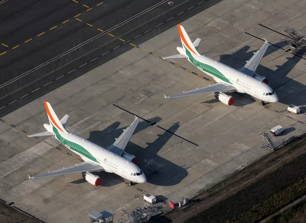 Flugzeug der Air Côte d’Ivoire