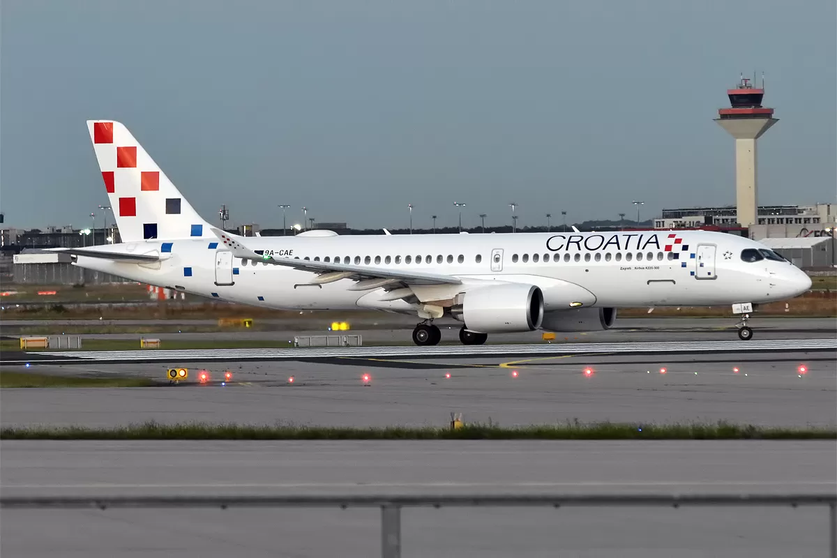 Flugzeug der Croatia Airlines