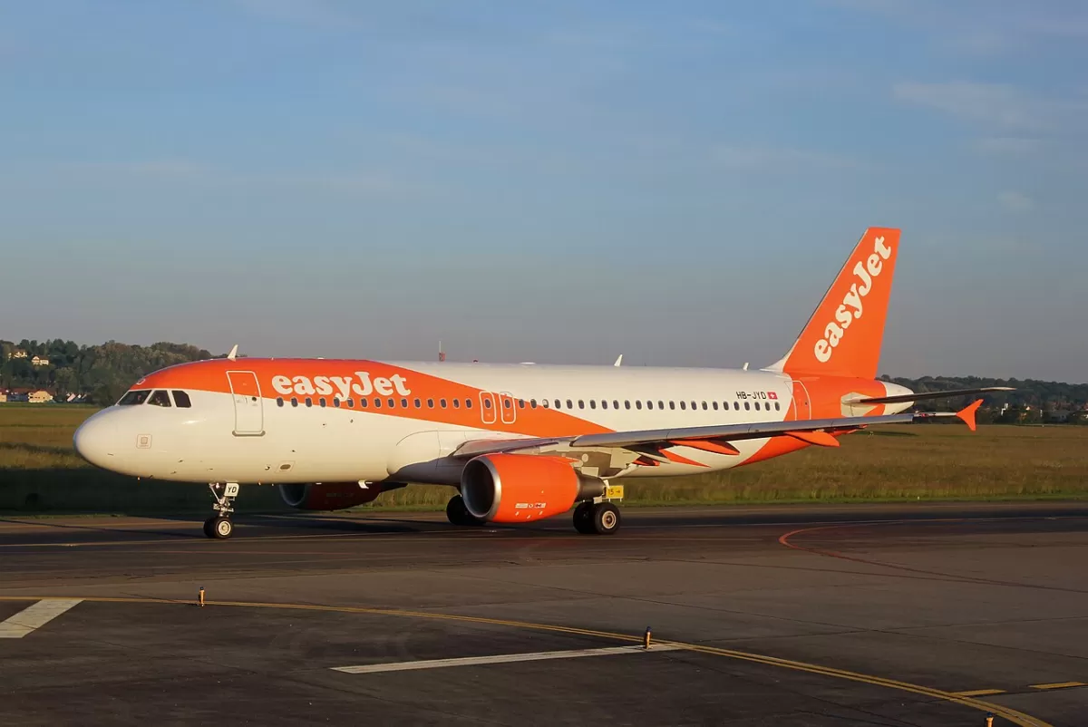 Flugzeug der easyJet Switzerland