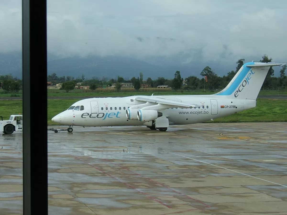 Flugzeug der EcoJet