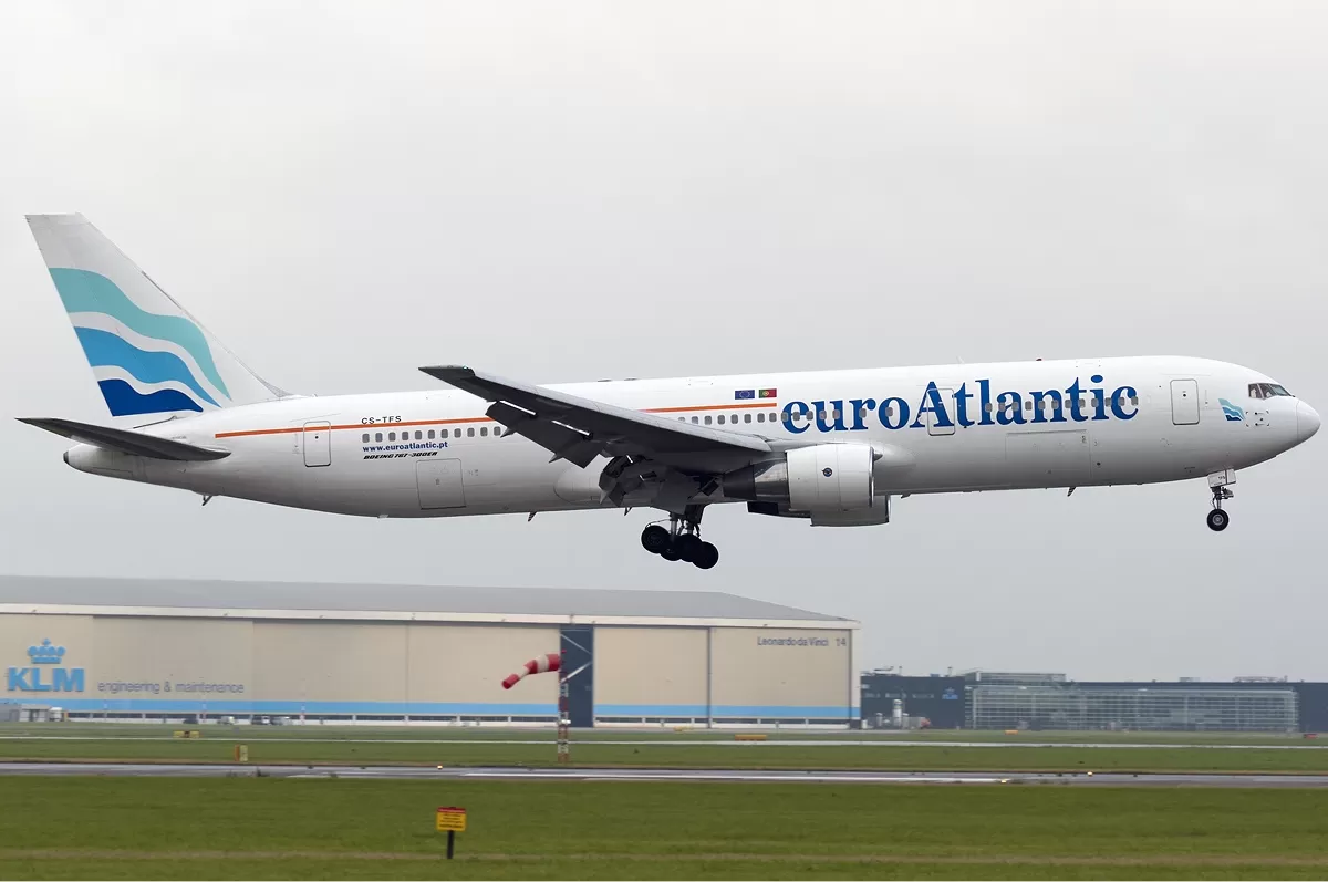 Flugzeug der EuroAtlantic Airways