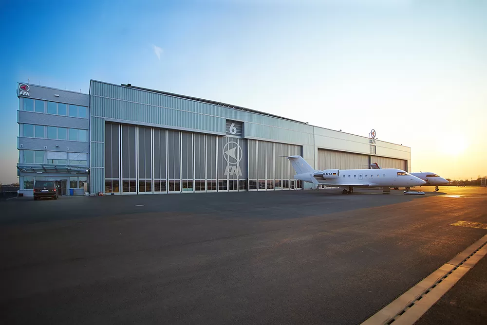 Flugzeug der FAI rent-a-jet