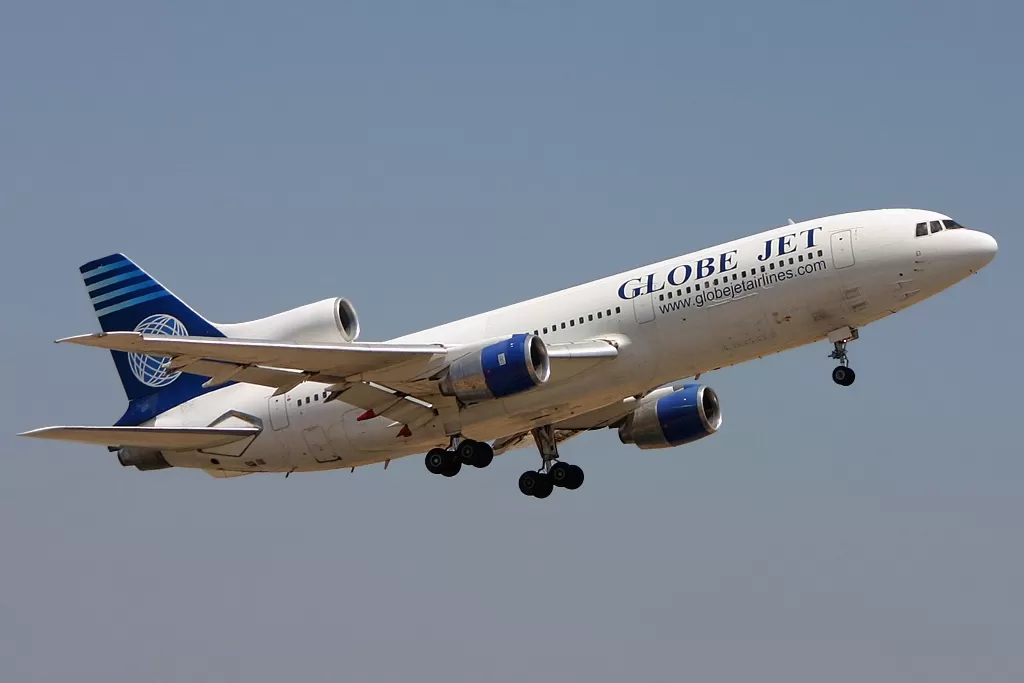 Flugzeug der Globe Jet