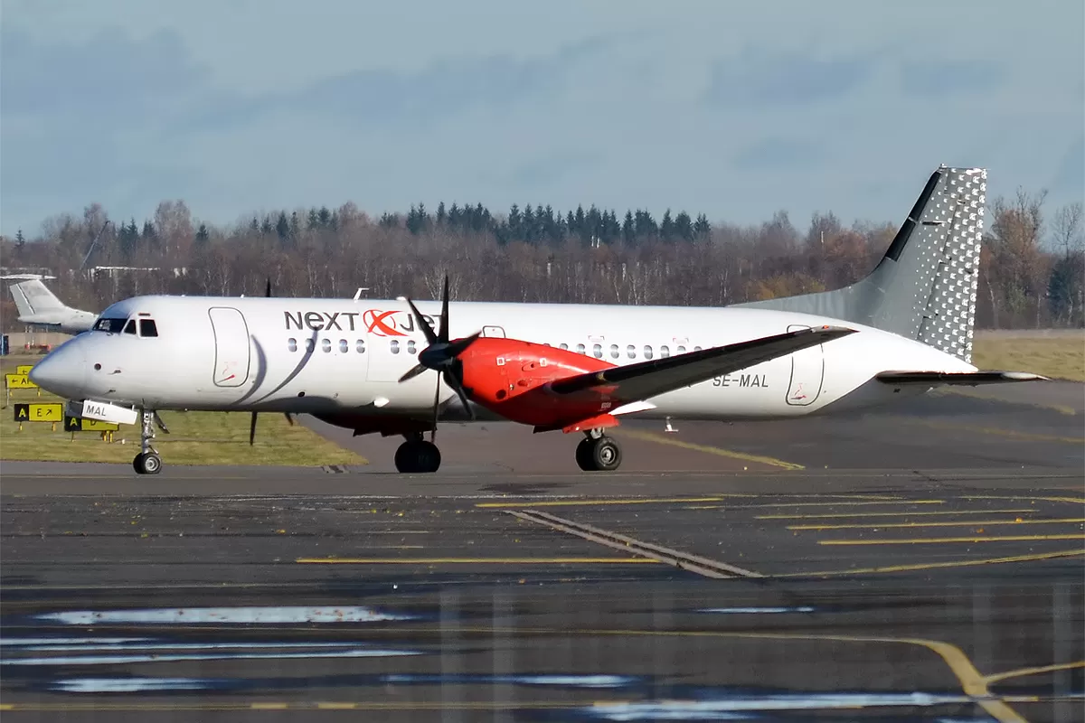 Flugzeug der Höga Kusten Flyg