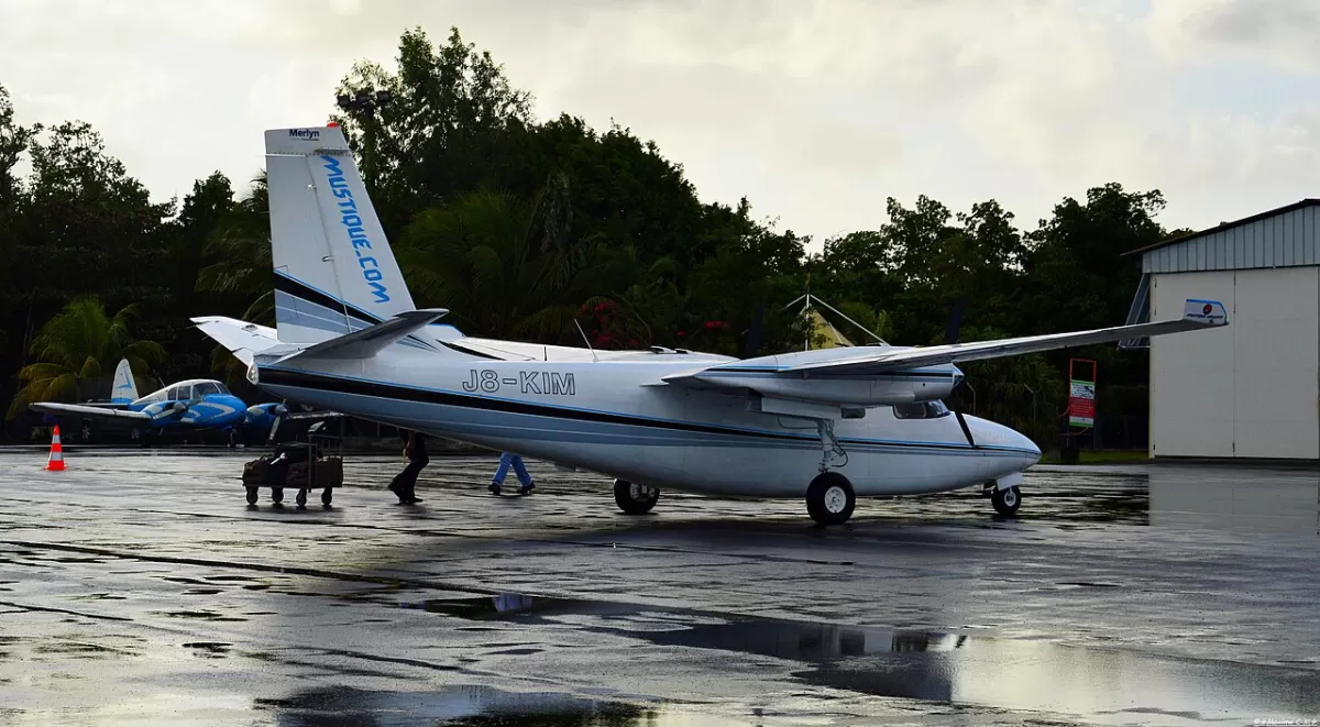Flugzeug der Mustique Airways