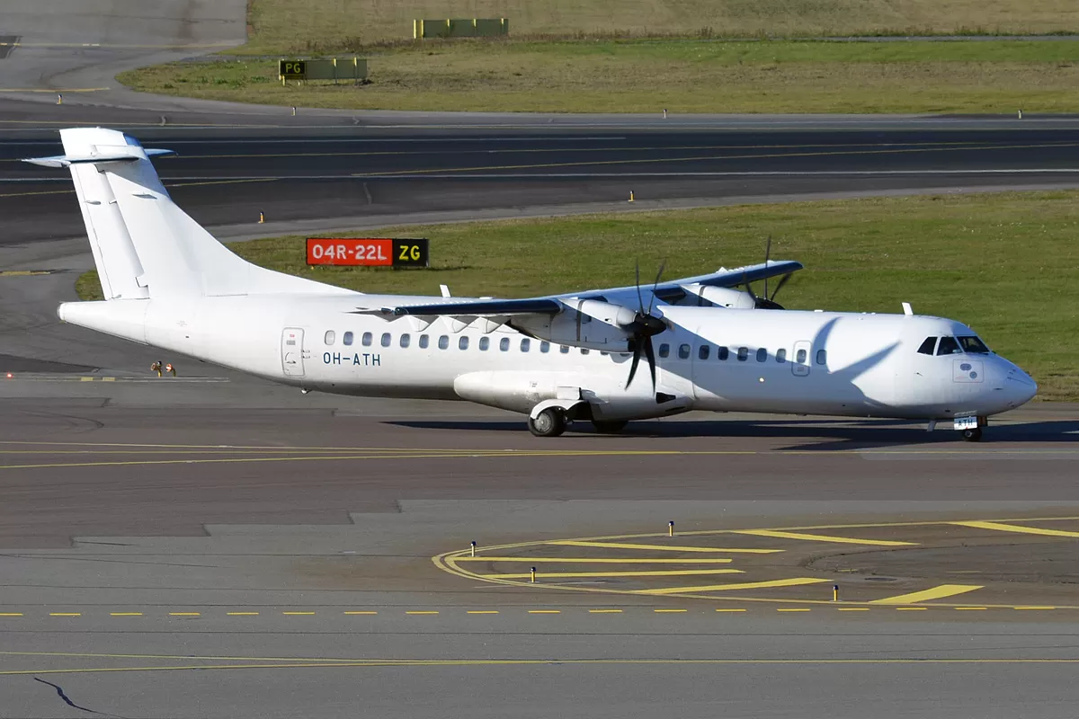 Flugzeug der Nordic Regional Airlines