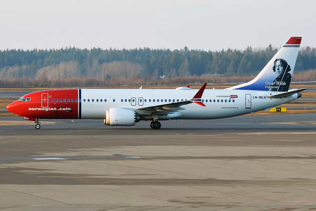 Flugzeug der Norwegian Air Sweden