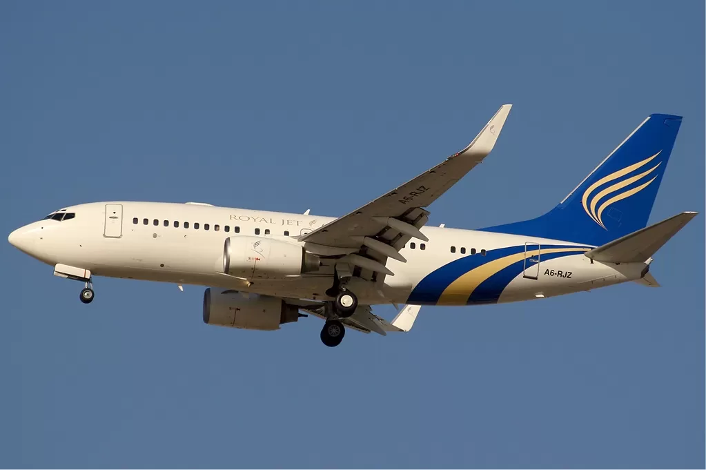 Flugzeug der Royal Jet