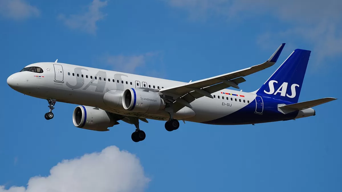 Flugzeug der Scandinavian Airlines Connect
