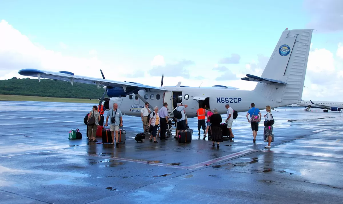 Flugzeug der Seaborne Airlines