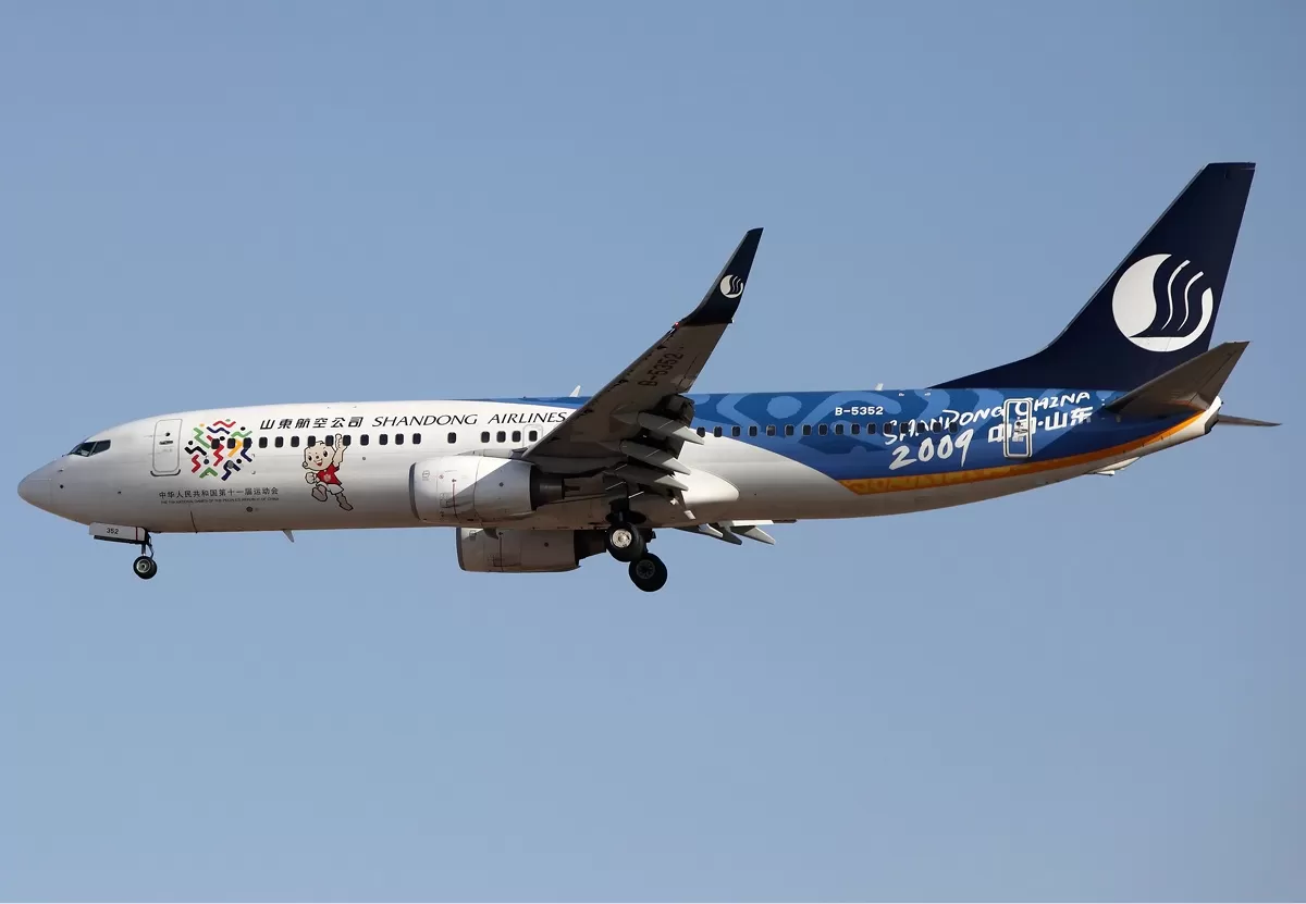 Flugzeug der Shandong Airlines