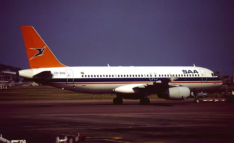 Flugzeug der South African Airways