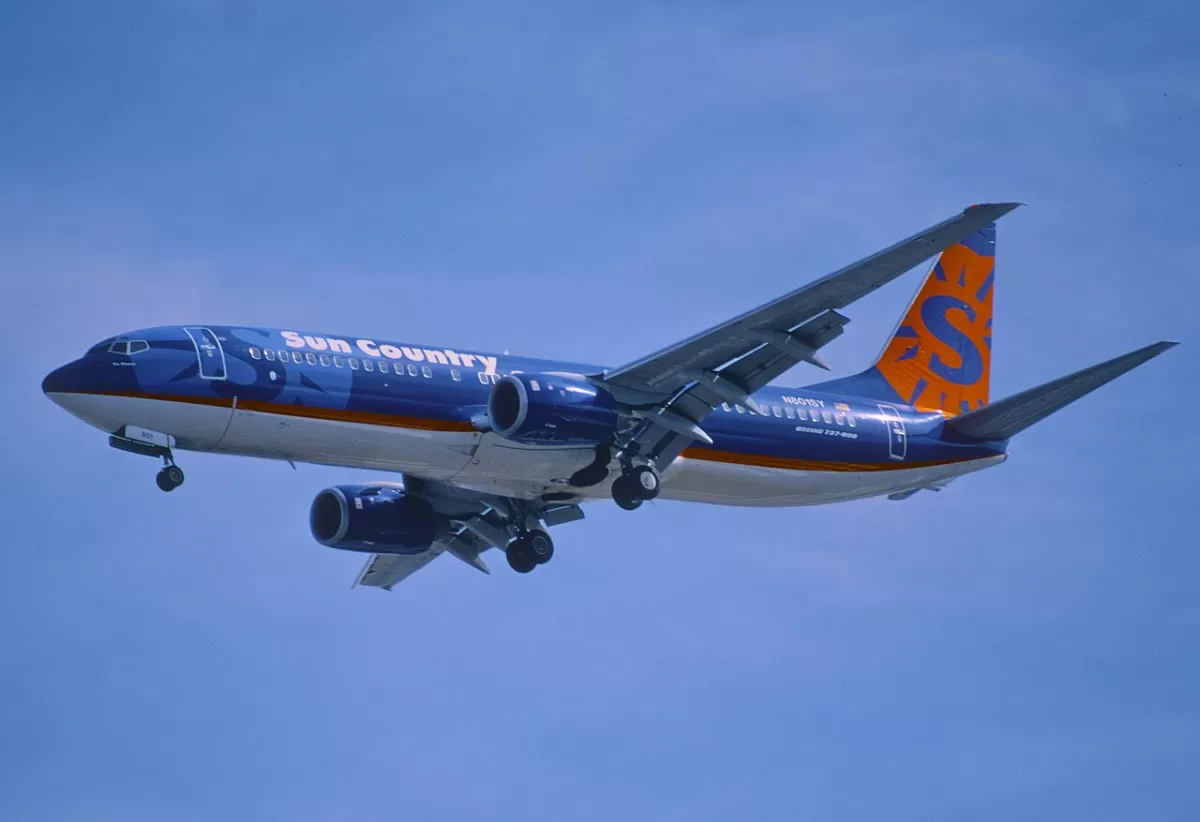 Flugzeug der Sun Country Airlines