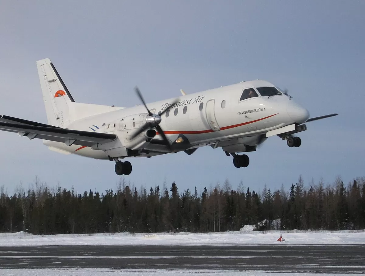 Flugzeug der Transwest Air